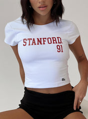 Stanford Comeback Top White