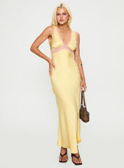 Prophecies Lace Maxi Dress Lemon