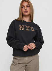 Wild In NYC Sweater Black