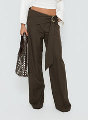 Elisson Layered Buckle Pants Grey