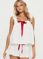 Sweetest Dreams Sleep Frill Top Cream