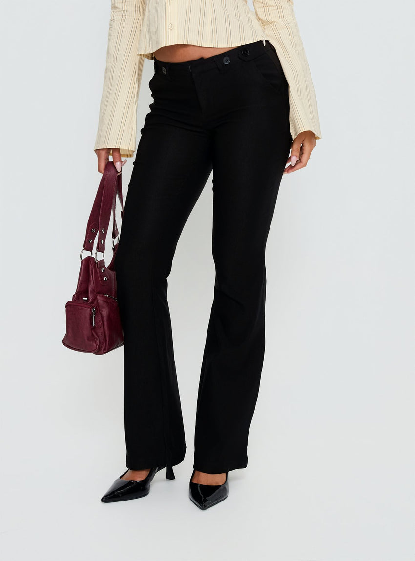 Dariana Flare Pants Black