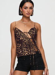 Mariah Top Leopard