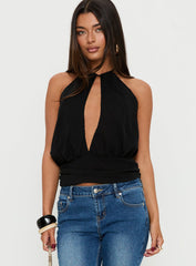 Marolyn Keyhole Top Black