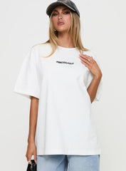 Power Play Active Oversized Tee White