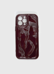 Clued In iPhone Case Burgundy