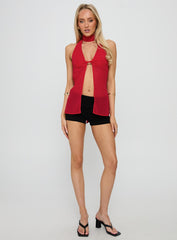 Scarface Tie Top Red