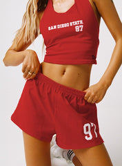 SDSU Soffee Shorts Red
