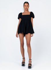 Lorna Romper Black