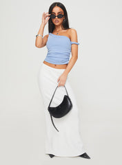 Messenger One Shoulder Top Blue