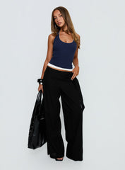 Wave Dancer Tie Pant Black