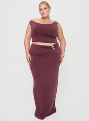 Whiley Maxi Skirt Mauve Curve