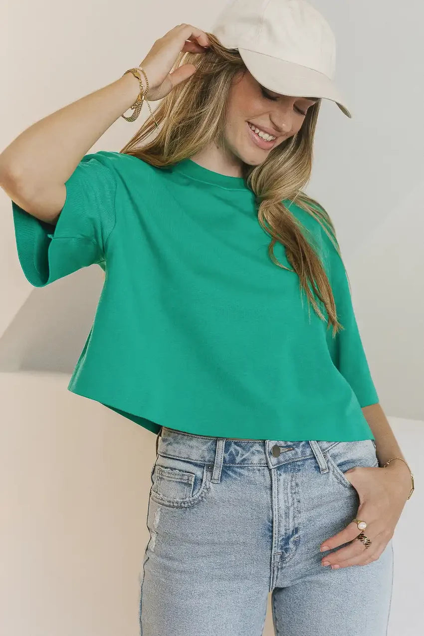 Talia Top in Green - FINAL SALE