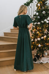 Lyanna Sparkle Maxi Dress In Teal - Final Sale