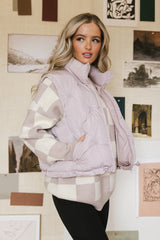 Sammy Puffer Vest In Rose - Final Sale