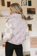 Sammy Puffer Vest In Rose - Final Sale