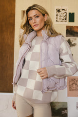 Sammy Puffer Vest In Rose - Final Sale