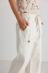 Robyn Pants In Ivory - Final Sale