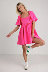 Ryann Mini Dress in Pink - FINAL SALE