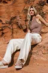 Jennilyn Pants In Cream - Final Sale