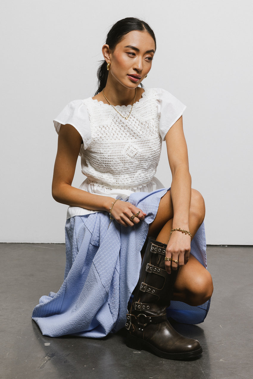 Josie Crochet Blouse - FINAL SALE