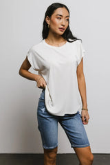 Madison Top In Cream - Final Sale