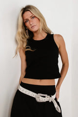Elsie Tank In Black - Final Sale