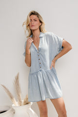 Buttoned Mini Dress - Final Sale