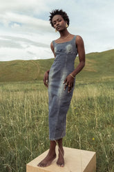 Valentini Denim Midi Dress - FINAL SALE