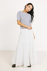 Kippin Fitted Top In Grey - Final Sale