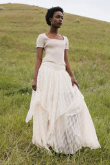 Cosette Top In Oatmeal - Final Sale