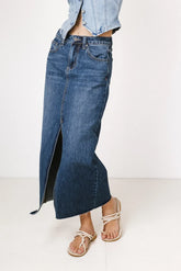 Paydrie Denim Maxi Skirt - FINAL SALE