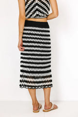 Rylan Crochet Skirt In White - Final Sale