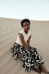 Noco Abstract Print Skirt - Final Sale