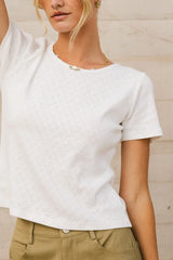Rosette Fitted Top - Final Sale