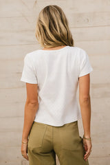 Rosette Fitted Top - Final Sale