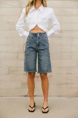 Ashtyn Denim Bermudas - Final Sale