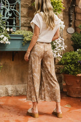 Tallulah Floral Pants In Mocha - Final Sale