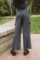Benji Cotton Gauze Pants In Slate Blue - Final Sale