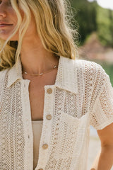 Kailani Crocheted Jumpsuit - Final Sale