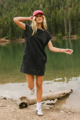 Isla Contrast Ribbed Mini Dress - Final Sale