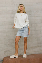Margot Floral Waffle Tee - Final Sale