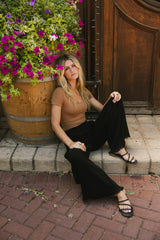 Tatum Woven Pants In Black - Final Sale