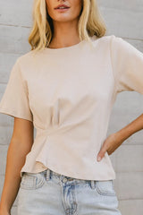 Kiera Gathered Tee - FINAL SALE