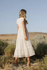Isn'T It Lovely Dress In Cream - Final Sale
