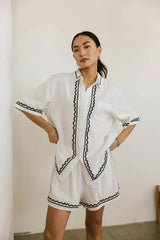 Josie Embroidered Top - Final Sale