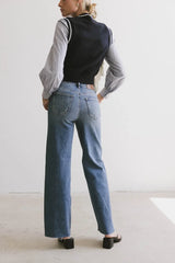 Riley Dad Jeans In Medium Wash - Final Sale