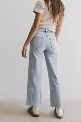 Colette Wide Leg Jeans In Light Wash