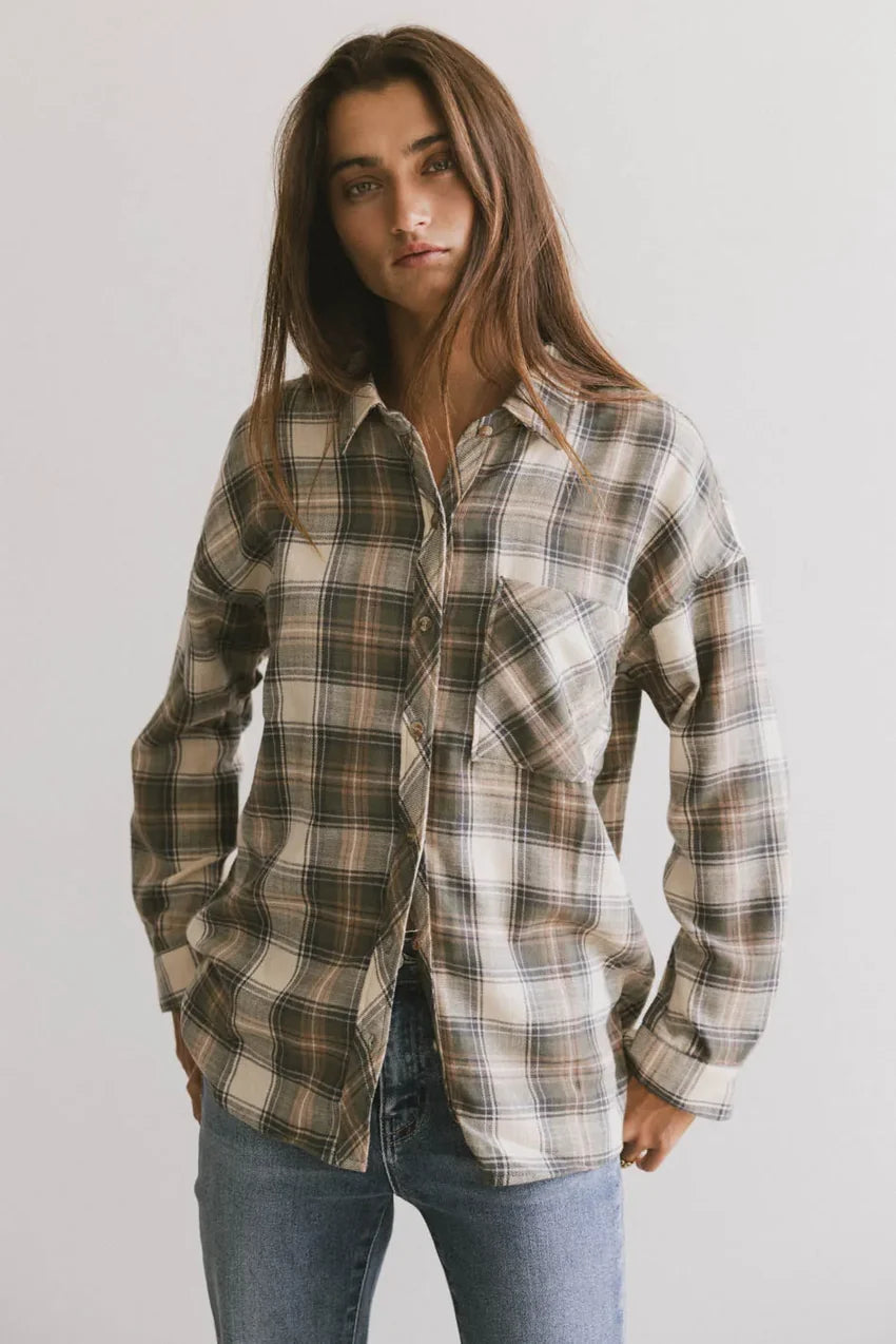 Markus Plaid Flannel Button Up - FINAL SALE