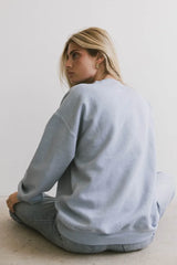 Pretty Bows Crewneck In Blue - Final Sale